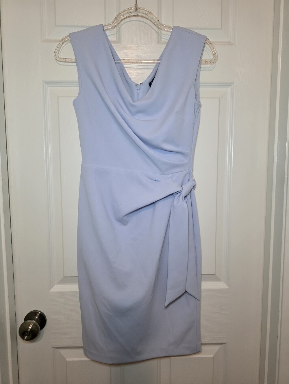 Ralph Lauren icy blue cap sleeve cocktail dress Sz 2